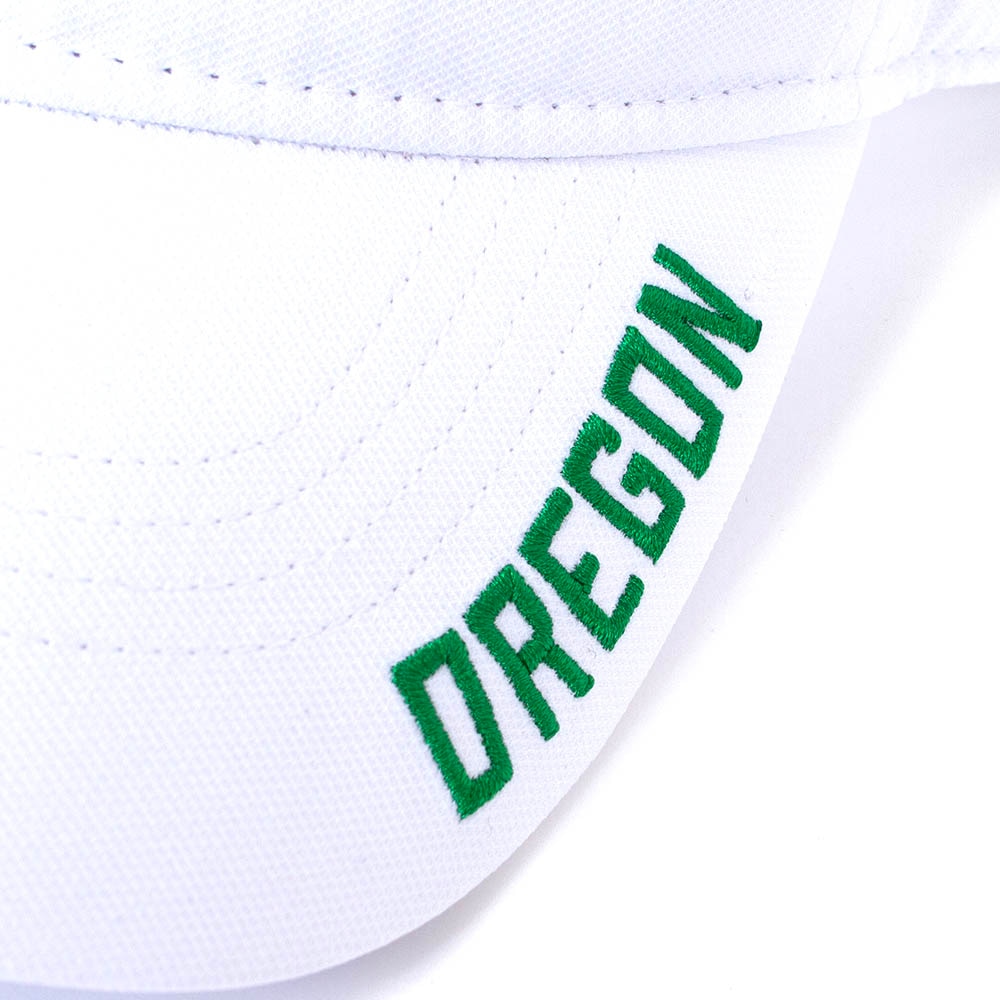 Classic Oregon O, Nike, White, Visor, Performance/Dri-FIT, Accessories, Unisex, Ace, Primetime, Oregon, 882519